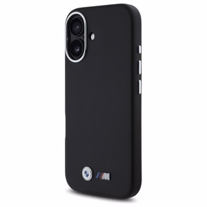 BMW M Smooth Full Wrapped Metal MagSafe suojakuori iPhone 16:lle - musta