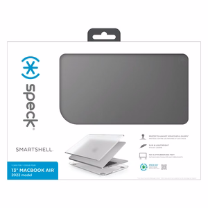 Speck SmartShell case for MacBook Air 13.6" (M5 / M4 / M3 / M2, 2026–2022), Obsidian
