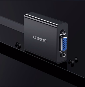 Ugreen adapter HDMI - VGA micro USB / audio 3.5 mm mini jack black (40248)