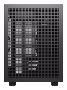 DeepCool CH260 Wood – micro-tower computer case with wood trim, black