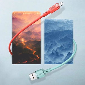 Joyroom Liquid Silicone -datakaapeli N2 USB-A / Lightning 2,4A 1,2 m - valkoinen
