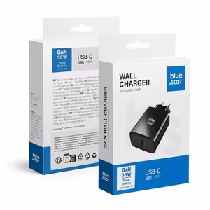 Blue Star TFB-TC-35WPD 35W USB-C QC 4.0 / PD 3A -laturi, musta