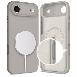 Tech-Protect Silikoninen MagSafe Suojakuori iPhone 17 Air:lle - harmaa