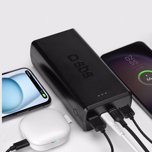 Powerbank SBS TTBB30000PD20K 30000 mAh 2 x USB-C 2 x USB-A - musta