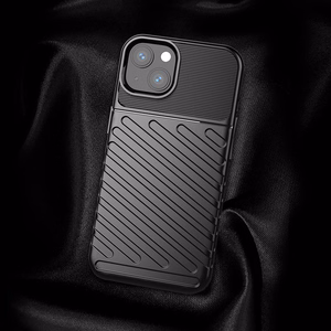 Thunder Case Joustava Kova Rugged Cover TPU Kotelo iPhone 13 mini vihreä