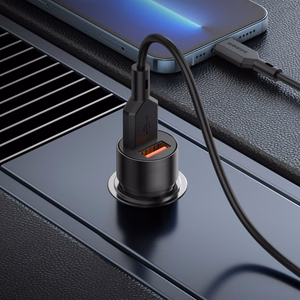 Autolaturi Borofone BZ19B 2xUSB-A QC3.0 36W Musta
