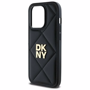 DKNY Quilted Stack Logo Suojakuori iPhone 14 Pro Max:lle - musta