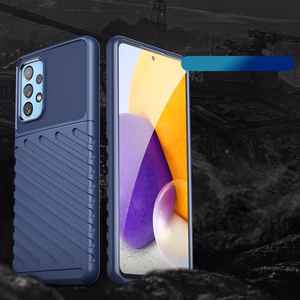 Thunder Case joustava panssaroitu suojus Samsung Galaxy A73 sininen