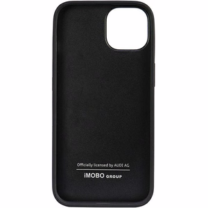 Audi Genuine Leather Suojakuori iPhone 11 / Xr 6.1 musta/musta kova kuori AU-TPUPCIP11R-Q8/D1-BK