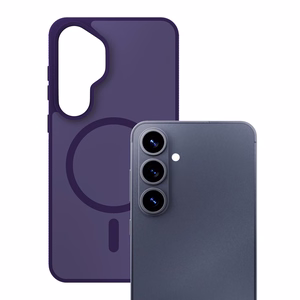 Samsung Galaxy S26+ – 3mk Smoke MagCase violetti puhelimen suojakuori