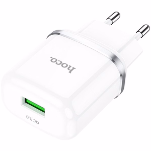 Puhelinlaturi Hoco USB A QC3.0 3A 18W N3 valkoinen