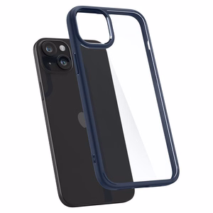 Spigen Crystal Hybrid iPhone 15 Plus Suojakuori - Kirkas Sininen
