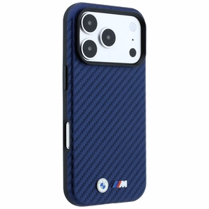 BMW M Carbon Metal Logo MagSafe suojakuori mallille iPhone 17 Pro / 18 Pro – tummansininen