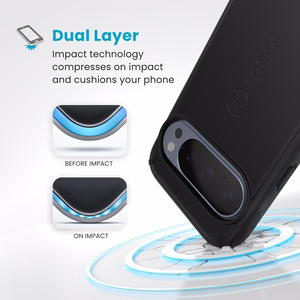 Speck ImpactHero Slim suojakuori Google Pixel 10 Pro XL -laitteelle, musta
