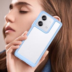 Outer Space Suojakuori geelirungolla Xiaomi Redmi Note 13 5G:lle - sininen