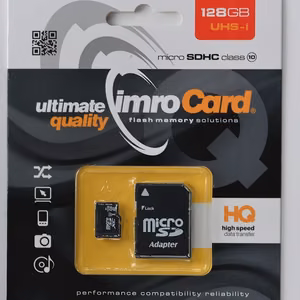 Imro muistikortti 128GB microSDHC cl. 10 UHS-I + sovitin