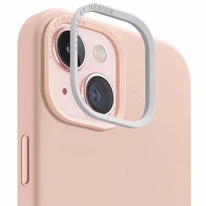 Uniq Lino Hue Magclick Charging Suojakuori iPhone 15:lle - vaaleanpunainen