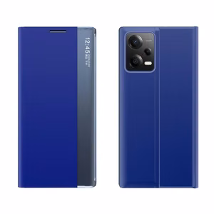 New Sleep Case Suojakuori Xiaomi Redmi Note 12 Pro+:lle kippujalustan kanssa sininen
