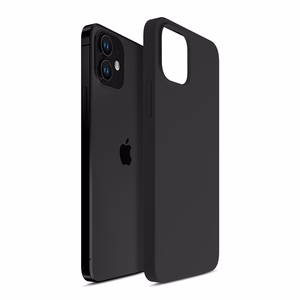 3mk Silicone Case iPhone 12 minille - musta