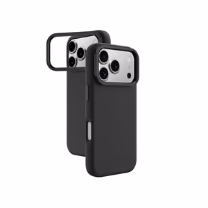 AmazingThing Glamour Suojakuori jalustalla iPhone 17 Pro:lle - musta