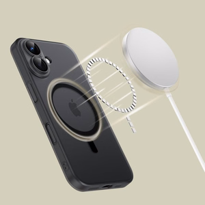 Tech-Protect MagSlim MagSafe Suojakuori iPhone 16:lle - musta