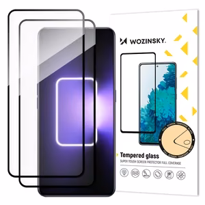 Wozinsky Full Glue Tempered Glass -karkaistu lasi Realme GT Neo 5 / Realme GT3 -puhelimelle, 2 kpl pakkaus