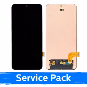 LCD-näyttö, yhteensopiva Samsung A576 A57 5G -mallin kanssa, musta (Service Pack) (NF-versio)