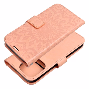 MEZZO kirjakotelo IPHONE 16 Prolle mandala persikka