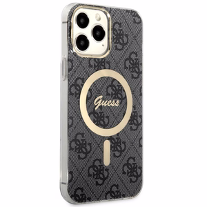 Guess GUHMP13XH4STK iPhone 13 Pro Max 6.7" musta/musta hardcase 4G MagSafe