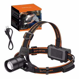 Superfire HL71 otsalamppu, 500 lm, USB, 5 tilaa