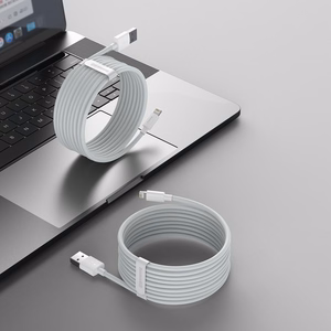 Baseus Simple Wisdom Data Kaapeli Kit USB to Lightning 2.4A (2PCS/Set) 1.5m valkoinen