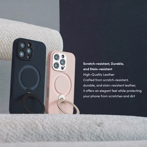 Moshi Kameleon MagSafe suojakuori iPhone 16 Pro Max -laitteelle, jalustatoiminnolla, Shell Pink -värinen