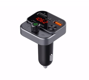 ART FM-lähetin bluetooth 5.0 + USB A QC3.0 + Typ C (yhteensä 30W) FM-84B musta