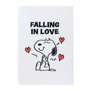 Snoopy Love Season A5 -muistikirja pehmopintaisella kannella