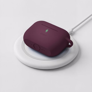 Etteri silikonikotelo AirPods Pro 3 -kuulokkeille, tumma kirsikanpunainen