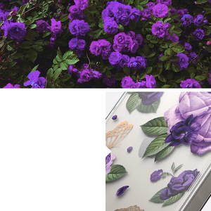 Ringke Fusion Design panssaroitu kotelo suojus geelirunko iPhone 14 Plus läpinäkyvä (violetti ruusu) (FD637E29)