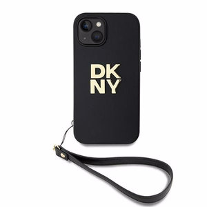 DKNY Wrist Strap Stock Logo Suojakuori iPhone 14 / 15 / 13:lle - Musta