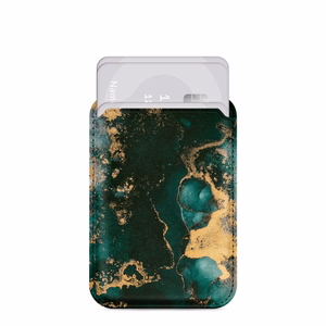 MIO Green Marble Magsafe suojakuori korttipidikkeellä