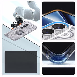 Spigen Ultra Hybrid Mag MagSafe Case for Samsung Galaxy S26+ Zero One - Clear and White