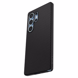Spigen Liquid Air suojakuori Samsung Galaxy S25 Ultra -puhelimelle matta musta