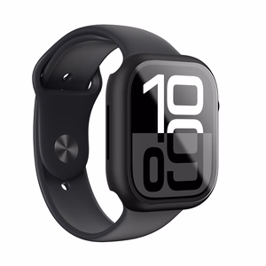 AmazingThing Radix Glass Suojakuori Apple Watch 46mm:lle - musta