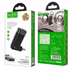 Hoco Langaton Auton AUX-vastaanotin E53 Musta