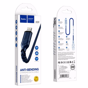 Hoco X59 kaapeli USB A - Lightning 2,4A 1 m sininen
