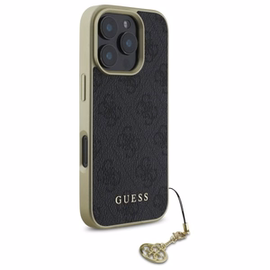 Guess 4G Charms Collection suojakuori iPhone 16 Pro:lle - musta