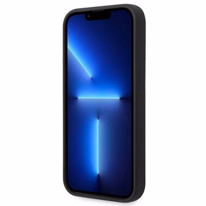 Guess GUHMP14XSBPLK iPhone 14 Pro Max 6.7" musta/musta kova kotelo Silikoni logo levy MagSafe
