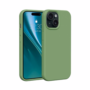 Etteri silikonikuori iPhone 15 6,1' vaaleanvihreä