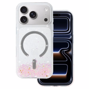 Tel Protect Moonlite Magsafe -suojakuori iPhone 17 Pro Max:lle vaaleanpunainen kirkas