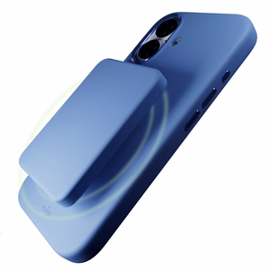Puro Icon Mag Pro MagSafe Silikoninen Suojakuori iPhone 16:lle - sininen