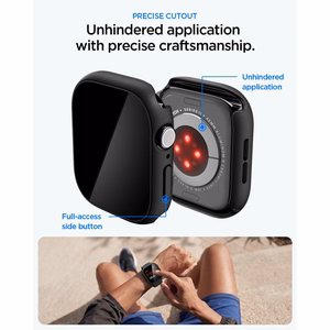 Spigen Thin Fit 360 -suojakuori laitteelle Apple Watch 42 mm – musta
