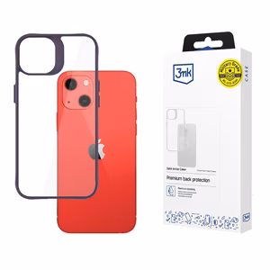 3mk Satin Armor Case+ Purple Suojakuori Apple iPhone 13:lle - läpinäkyvä